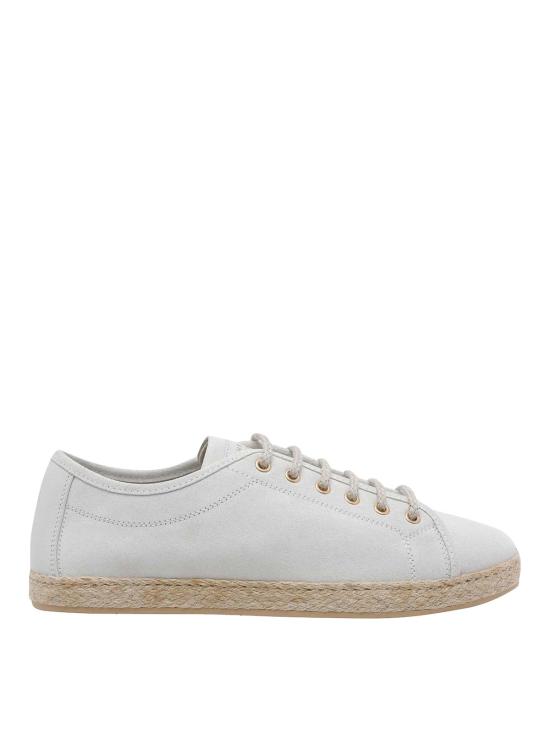 26SS 브루넬로 쿠치넬리 로프 인서트 디테일 리버스 카프스킨 더비 슈즈 MZULNGI650C7951 WHITE