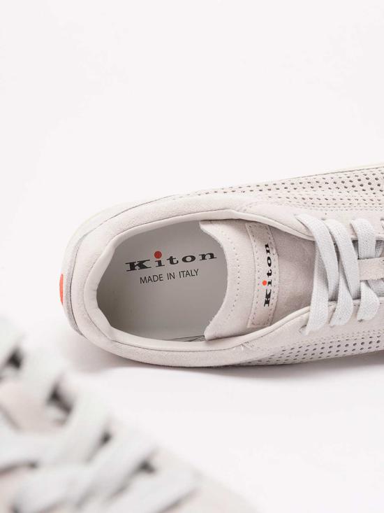 26SS 키톤 스니커즈 USSA397N013820700CPANNA WHITE - KITON