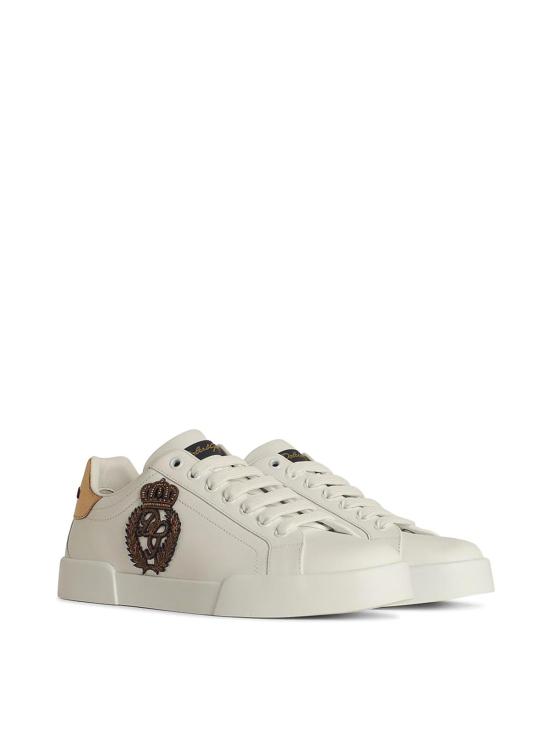 26SS 돌체앤가바나 카프스킨 나파 포르토피노 스니커즈 CS2330AH1368I047 WHITE - DOLCE & GABBANA
