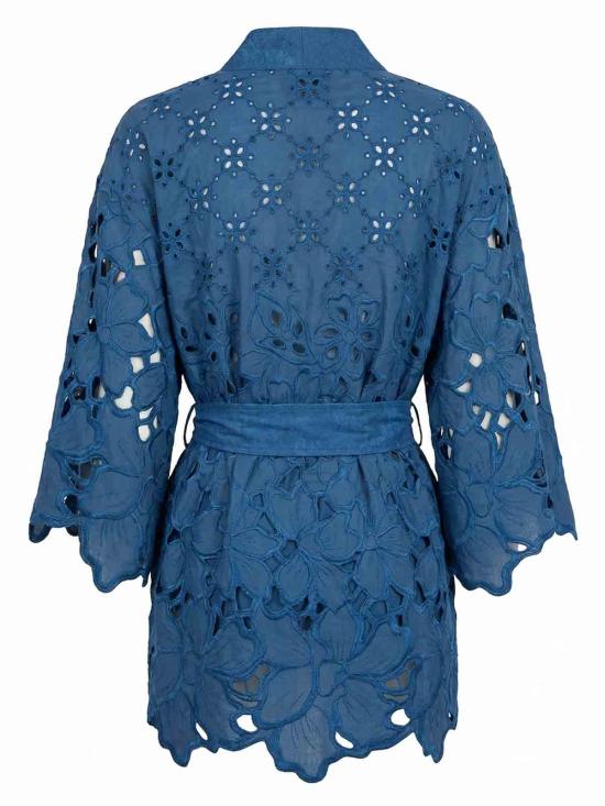 25FW 에르마노 설비노 반팔 티셔츠 D484Q608QYD64044 BLUE - ERMANNO SCERVINO