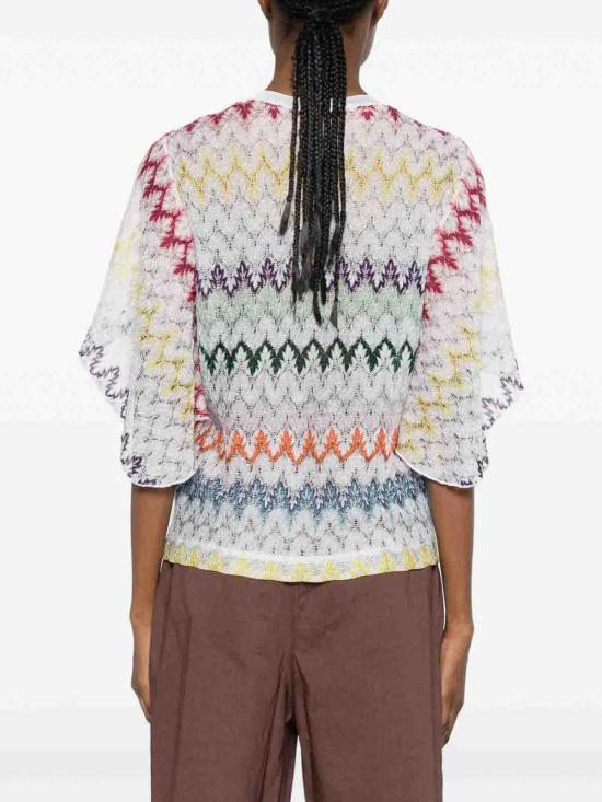 25FW 미소니 반팔 티셔츠 29DS26SK12BR015IS30G5 MULTICOLOUR - MISSONI