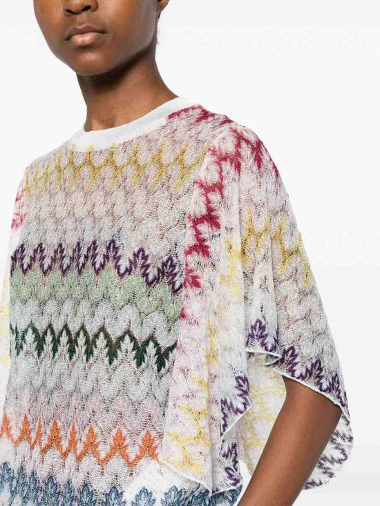 25FW 미소니 반팔 티셔츠 29DS26SK12BR015IS30G5 MULTICOLOUR - MISSONI