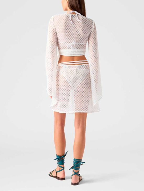 25FW 미소니 반팔 티셔츠 29MC26SK01BR014RS01JW WHITE - MISSONI