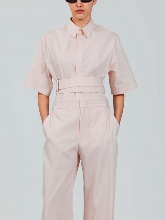 25FW 사 수 파이 반팔 티셔츠 S26108COJ0200 LIGHT PINK - SA SU PHI