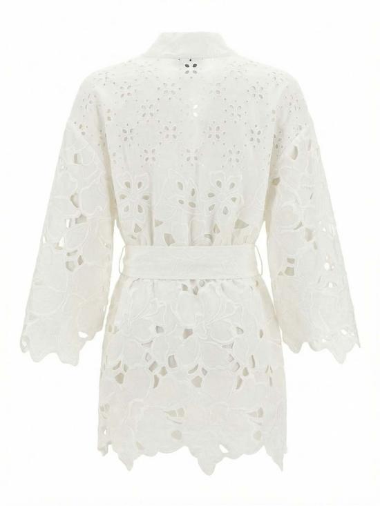 25FW 에르마노 설비노 반팔 티셔츠 D484Q608QYD10602 WHITE - ERMANNO SCERVINO