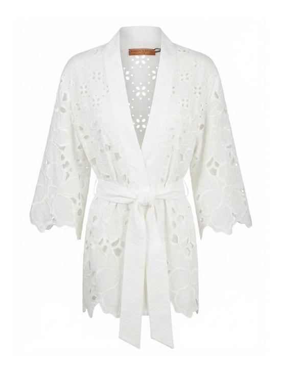 25FW 에르마노 설비노 반팔 티셔츠 D484Q608QYD10602 WHITE