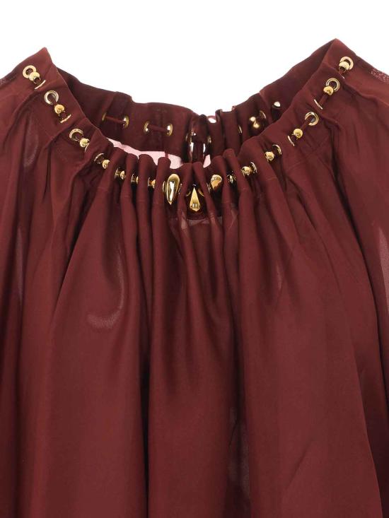 26SS 짐머만 블라우스 8428TSS261MER RED - ZIMMERMANN