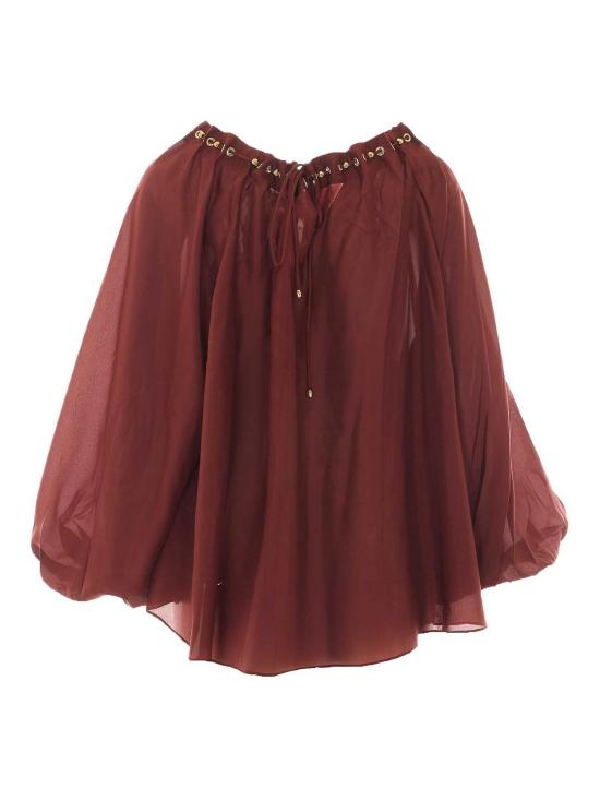 26SS 짐머만 블라우스 8428TSS261MER RED - ZIMMERMANN