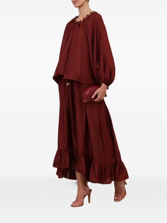 26SS 짐머만 블라우스 8428TSS261MER RED - ZIMMERMANN