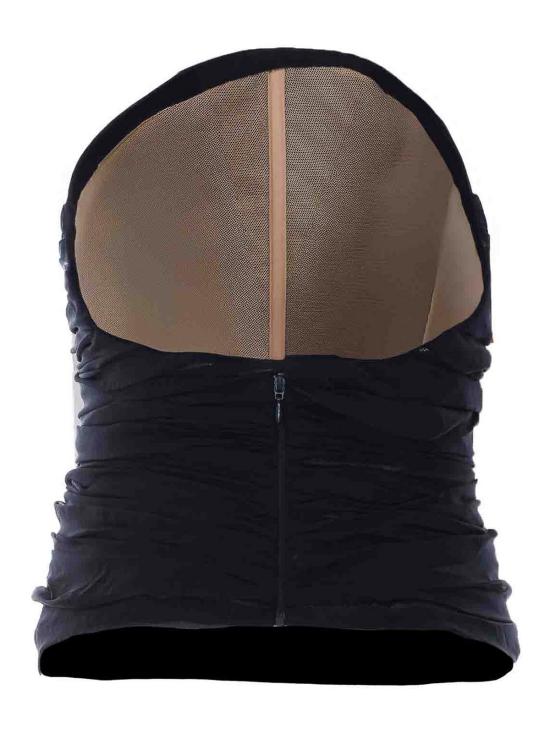 26SS 발렌시아가 피티드 뷔스티에 실크 탑 872530TUN281000 BLACK - BALENCIAGA
