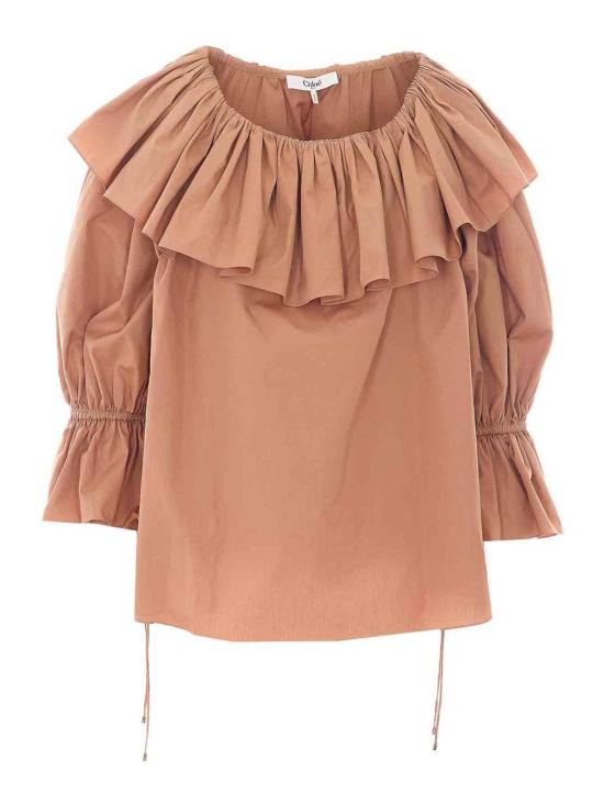 26SS 끌로에 블라우스 26UH10114426U NUDE NEUTRALS