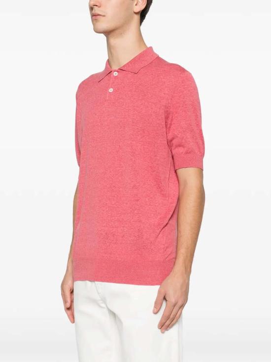 26SS 브루넬로 쿠치넬리 폴로 티셔츠 MSL806105C7781 RED - BRUNELLO CUCINELLI
