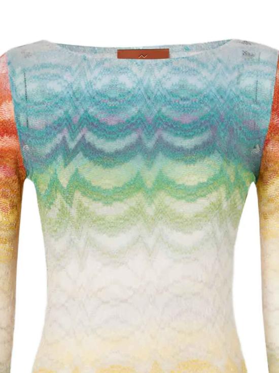 25FW 미소니 반팔 티셔츠 29MC22SL00BR014HSM9X1 WHITE - MISSONI