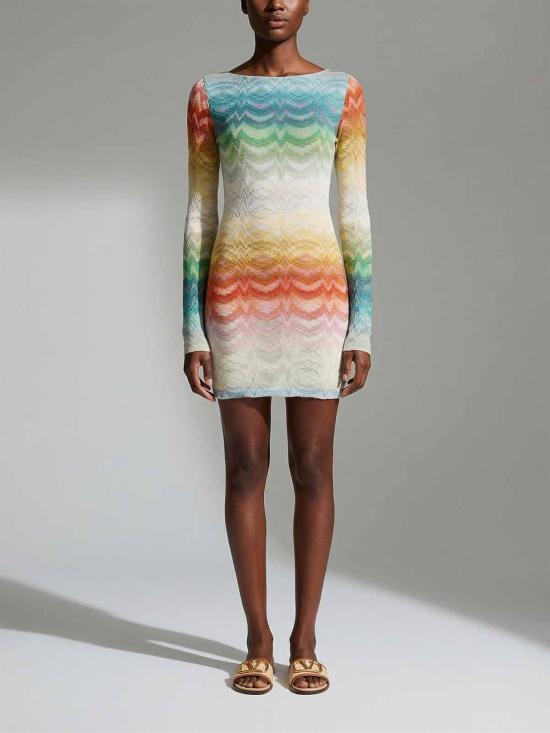 25FW 미소니 반팔 티셔츠 29MC22SL00BR014HSM9X1 WHITE - MISSONI