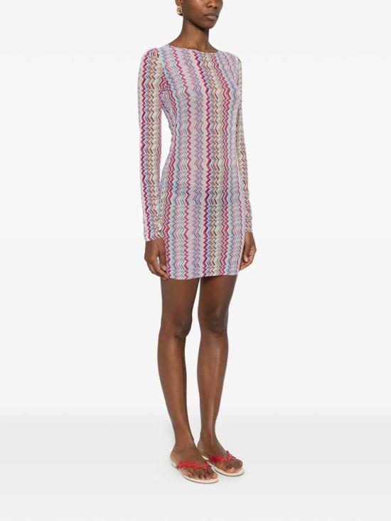 25FW 미소니 반팔 티셔츠 29MC22SL00BJ00Q0SM9Z7 MULTICOLOUR - MISSONI