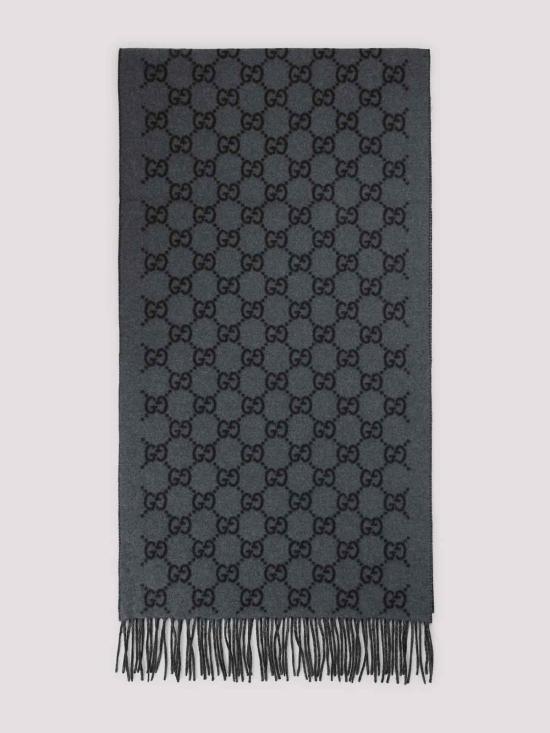 26SS 구찌 GG 캐시미어 스카프 8123174GABX1260 BLACK - GUCCI