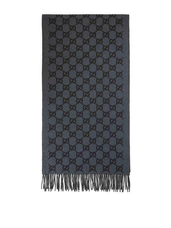 26SS 구찌 GG 캐시미어 스카프 8123174GABX1260 BLACK