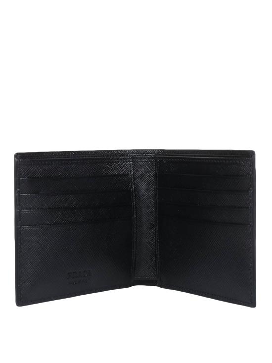  프라다 로고 리나일론 레더 월렛 2MO513QMEF0002 BLACK - PRADA