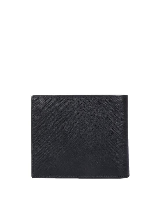  프라다 로고 리나일론 레더 월렛 2MO513QMEF0002 BLACK - PRADA