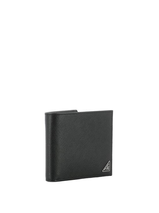 26SS 프라다 사피아노 레더 트라이앵글 로고 반지갑 2MO513QHHF0002 BLACK - PRADA