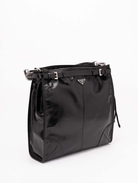 26FW 프라다 보니 가죽 숄더백 2VH2152CYRVOOOF0002 BLACK - PRADA