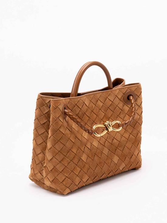25FW 보테가베네타 안디아모 스몰 토트백 766014V5ZZ12598 YELLOW - BOTTEGA VENETA