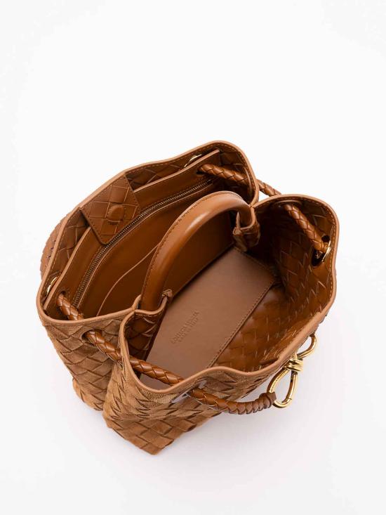 25FW 보테가베네타 안디아모 스몰 토트백 766014V5ZZ12598 YELLOW - BOTTEGA VENETA