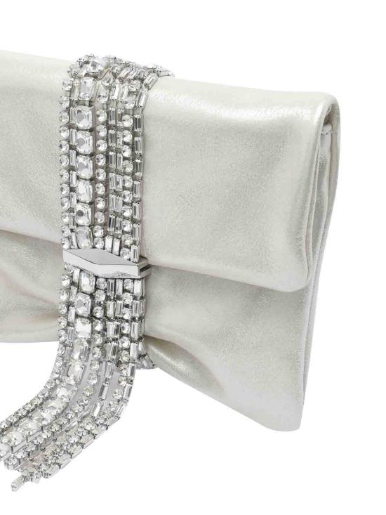 25FW 지미추 클러치/파우치 ZANDRAZIULIGHTSOFTGOLDCRYSTAL SILVER - JIMMY CHOO