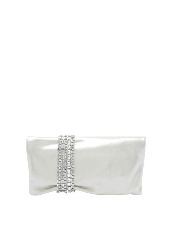 25FW 지미추 클러치/파우치 ZANDRAZIULIGHTSOFTGOLDCRYSTAL SILVER - JIMMY CHOO