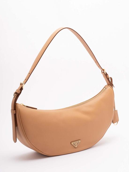 25FW 프라다 데미룬 라지 레더 숄더백 1BC2552CYSVOVOF0018 BEIGE - PRADA