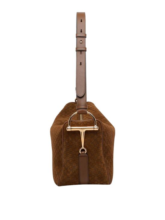 26SS 구찌 하프 홀스빗 라지 숄더백 862530AAEE72118 BROWN - GUCCI
