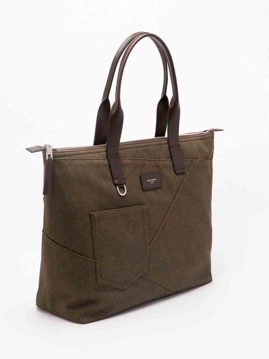 26SS 돌체앤가바나 Adamo patchwork shopping 백 BM2375AU39389922 GREEN - DOLCE & GABBANA