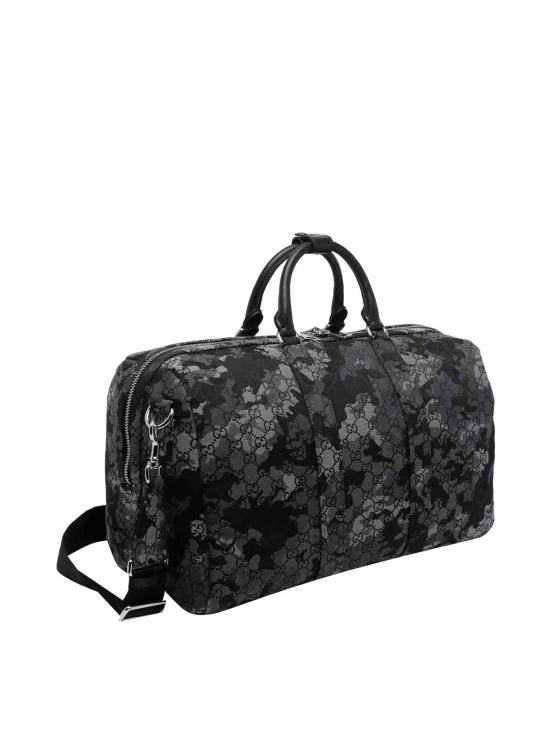 26SS 구찌 GG 캔버스 라지 더플백 849007FAFGL8444 GREY - GUCCI