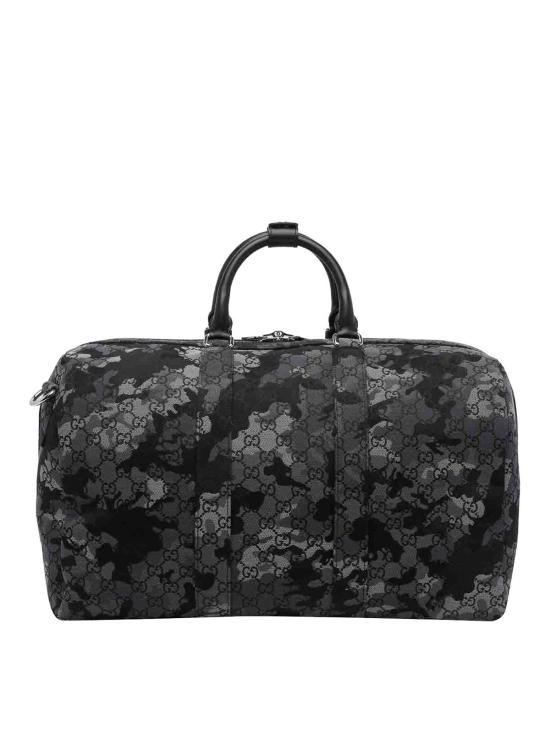 26SS 구찌 GG 캔버스 라지 더플백 849007FAFGL8444 GREY - GUCCI
