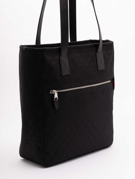 25FW 구찌 GG 캔버스 미디움 토트백 834796FAEPS1060 BLACK - GUCCI