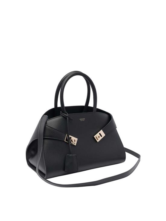 26SS 살바토레 페라가모 토트백 766758215608NERO BLACK - SALVATORE FERRAGAMO