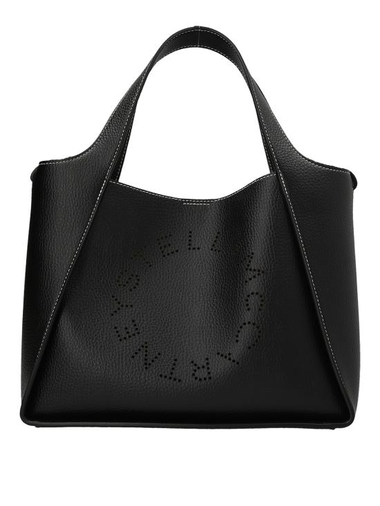 26SS 스텔라 맥카트니 로고 크로스바디 토트백 513860WP00571000 BLACK