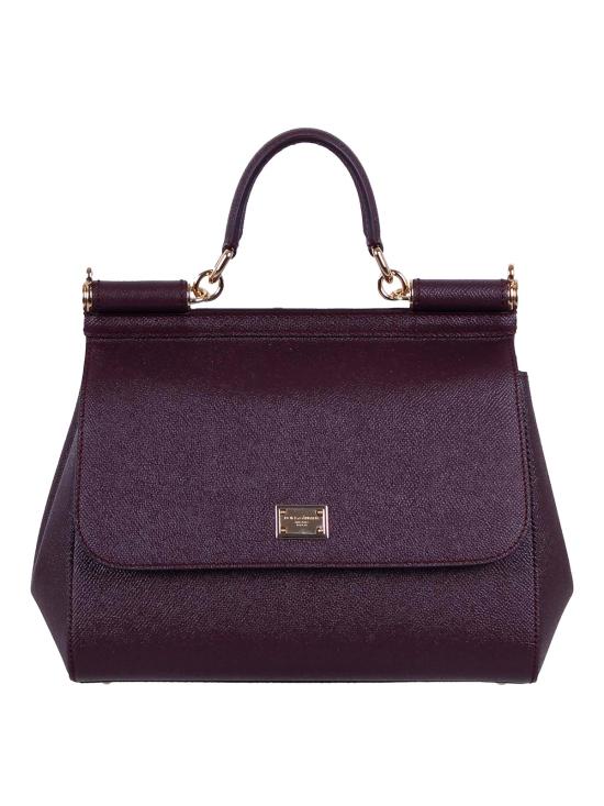 26SS 돌체앤가바나 라지 시실리 핸드백 BB6002B10018M073 PURPLE