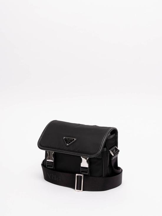  프라다 리나일론 앤 사피아노 레더 숄더백 2VD0342DMHVXOPF0002 BLACK - PRADA