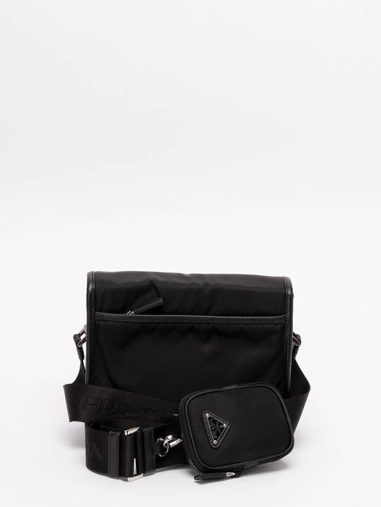  프라다 리나일론 앤 사피아노 레더 숄더백 2VD0342DMHVXOPF0002 BLACK - PRADA
