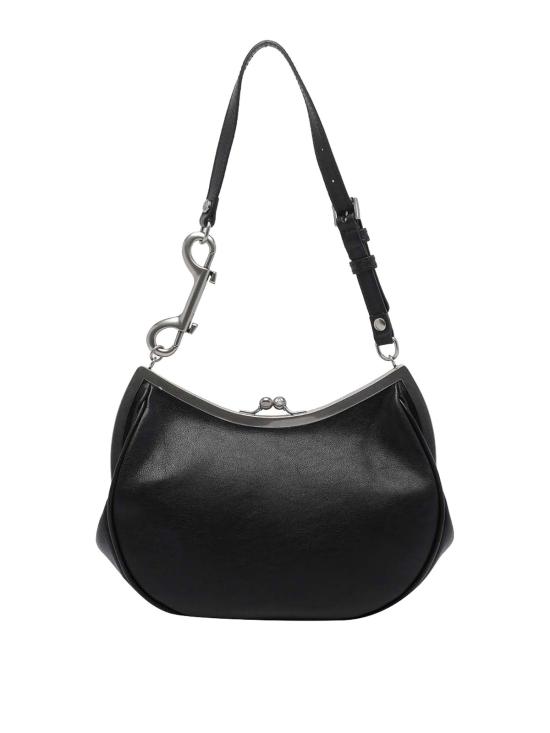 26SS 비비안웨스트우드 카프스킨 스몰 로고 토트백 4B01000PWL00BXN405 BLACK - VIVIENNE WESTWOOD
