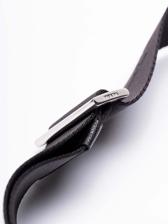  프라다 리나일론 사피아노 가죽 스퀘어 크로스백 2VH0482DMHVXOOF0002 BLACK - PRADA