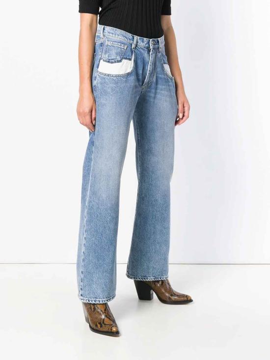 26SS 마르지엘라 컨트래스티드 포켓 스트레이트 진 S51LA0052S30513470 LIGHT WASH - MAISON MARGIELA