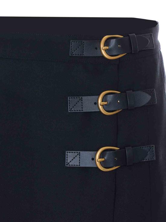 26SS 끌로에 미디 스커트 26SJU11067001 BLACK - CHLOE