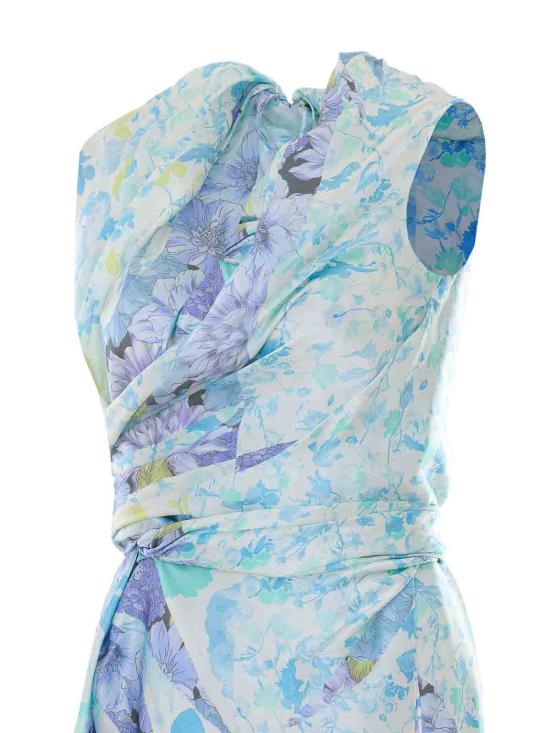 26SS 마르지엘라 롱 원피스 S29DD0075M35983001S BLUE - MAISON MARGIELA