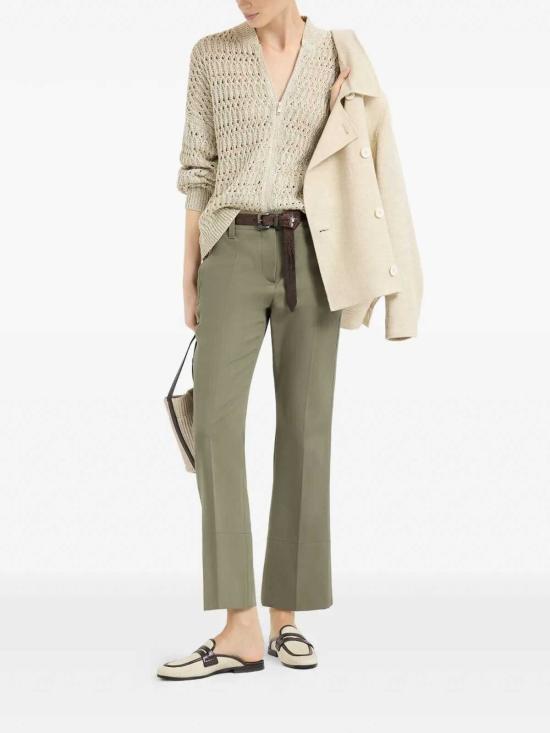 26SS 브루넬로 쿠치넬리 수트 팬츠 MA126P8854C9253 GREEN - BRUNELLO CUCINELLI