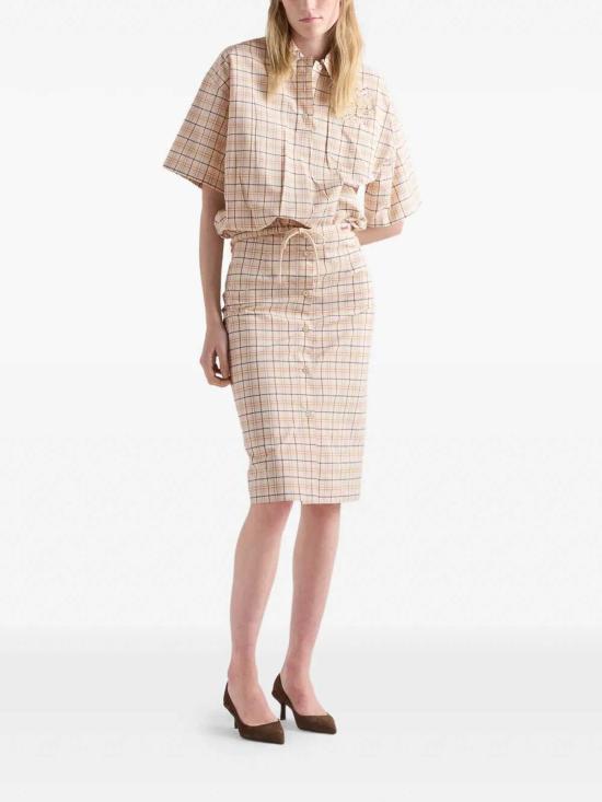26SS 프라다 미디 스커트 P122IR171CSOOOF028Y NUDE NEUTRALS - PRADA