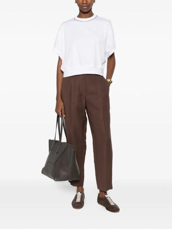 26SS 브루넬로 쿠치넬리 스트레이트 팬츠 MH126P8292C9284 BROWN - BRUNELLO CUCINELLI