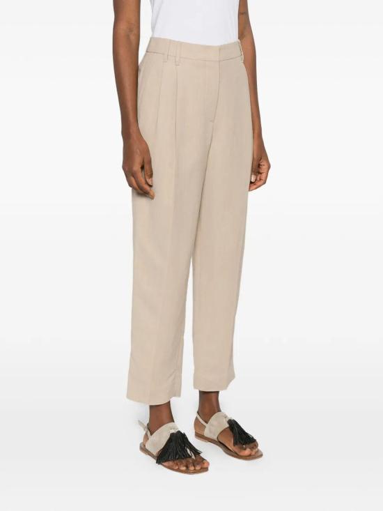 26SS 브루넬로 쿠치넬리 스트레이트 팬츠 MH126P8292C9195 BEIGE - BRUNELLO CUCINELLI