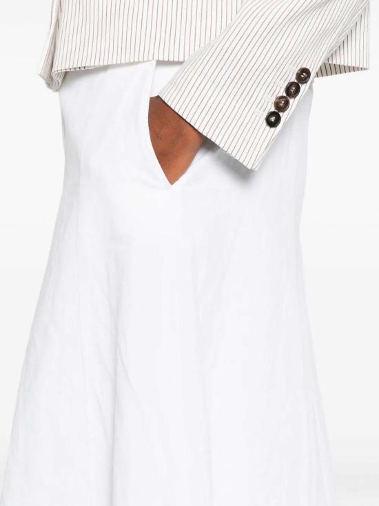26SS 브루넬로 쿠치넬리 스커트 M0Y02G3998C159 WHITE - BRUNELLO CUCINELLI